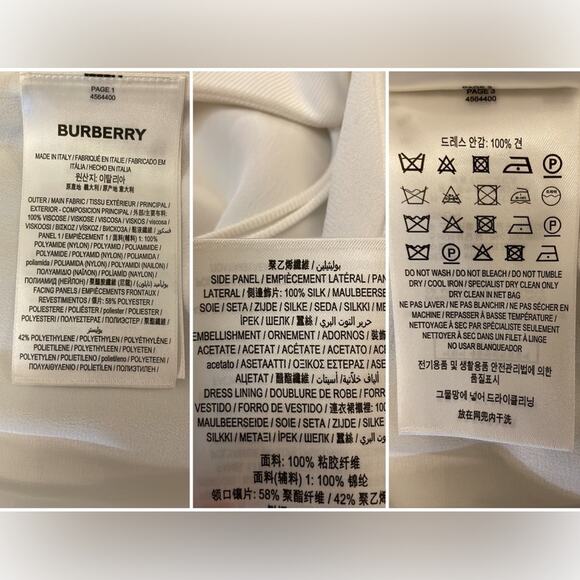 Burberry Dress Tasselled Tulle Overlay Size 6 2020 Runway Retails $5500 Rare - Picture 14 of 16